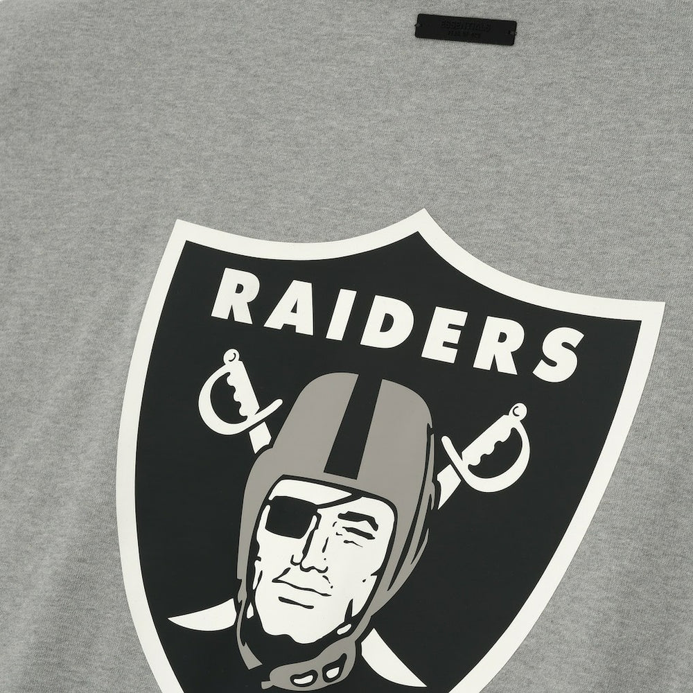 Las Vegas Raiders Fear of God x NFL Unisex 3/4-Sleeve T-Shirt Heather Gray | NFL