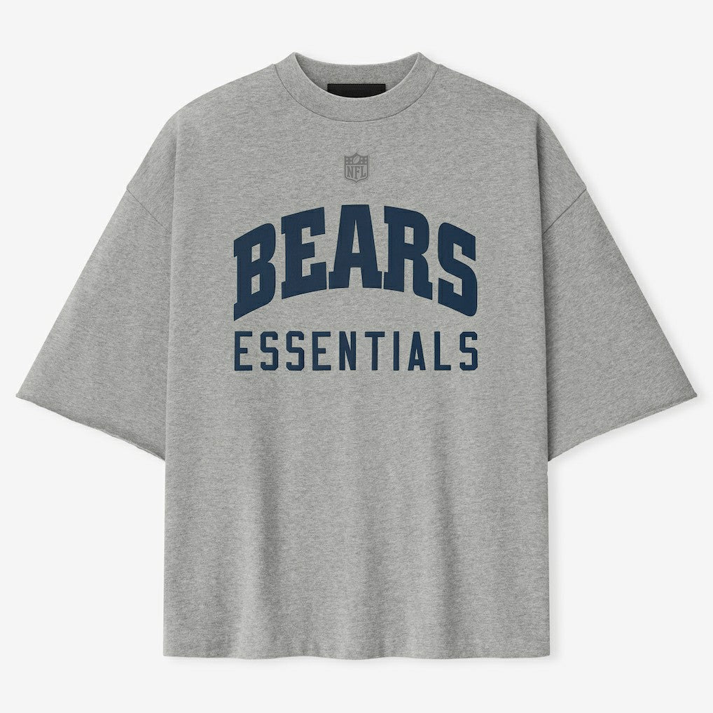 Chicago Bears Fear of God x NFL Unisex 3/4-Sleeve T-Shirt Heather Gray | NFL