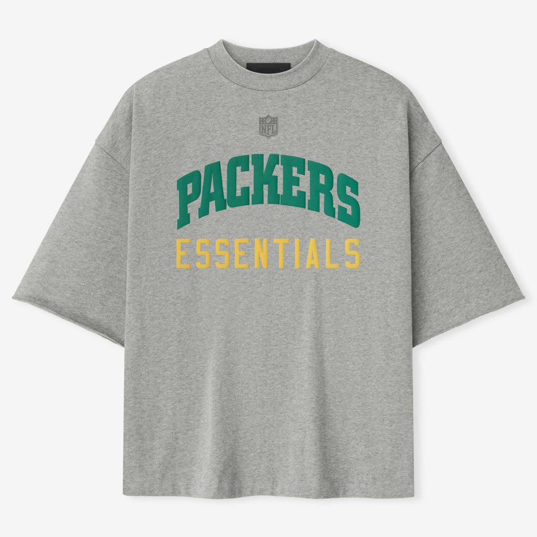 Green Bay Packers Fear of God x NFL Unisex 3/4-Sleeve T-Shirt Heather Gray | NFL