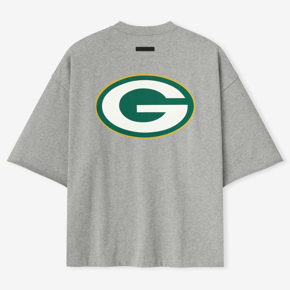 Green Bay Packers Fear of God x NFL Unisex 3/4-Sleeve T-Shirt Heather Gray | NFL