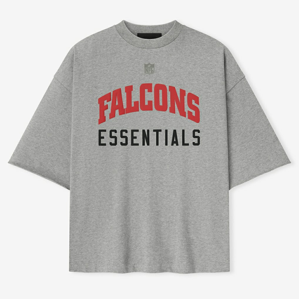 Atlanta Falcons Fear of God x NFL Unisex 3/4-Sleeve T-Shirt Heather Gray | NFL