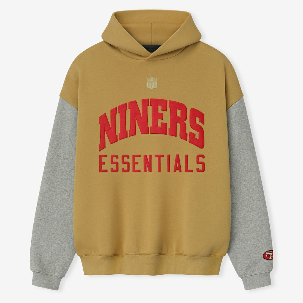San Francisco 49ers Fear of God x NFL Unisex Sport Hoodie Gold/Heather Gray | NFL