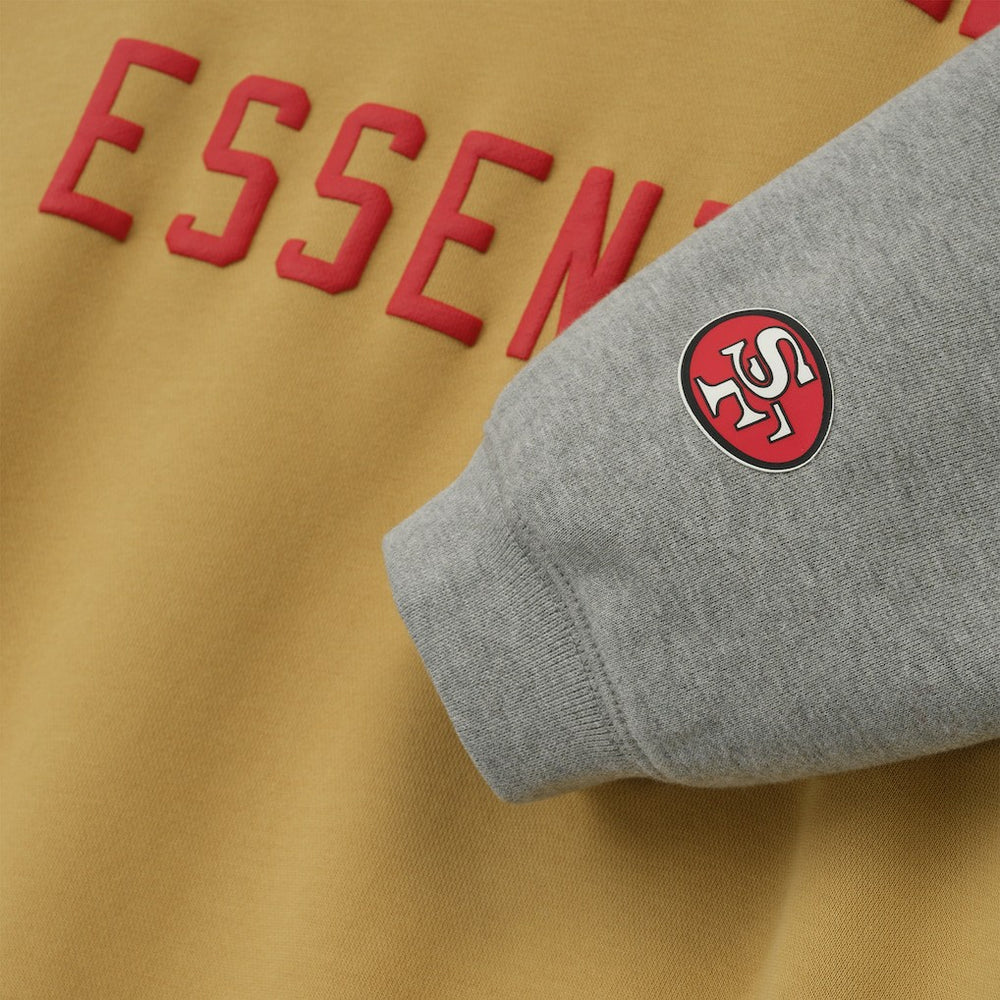 San Francisco 49ers Fear of God x NFL Unisex Sport Hoodie Gold/Heather Gray | NFL