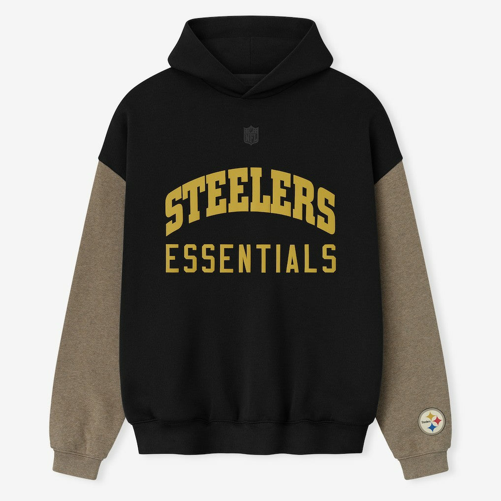 Pittsburgh Steelers Fear of God x NFL Unisex Sport Hoodie Black/Walnut | NFL