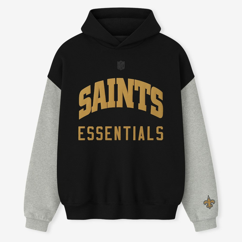 New Orleans Saints Fear of God x NFL Unisex Sport Hoodie Black/Heather Gray | NFL