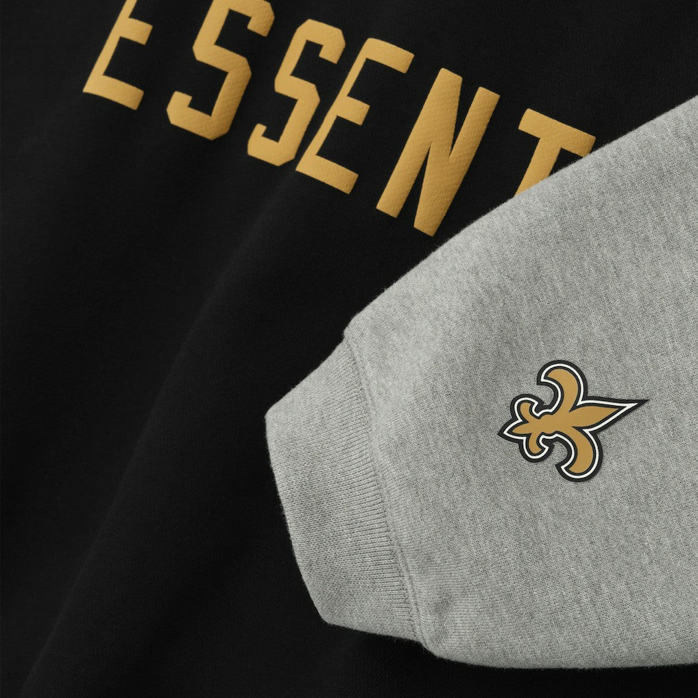 New Orleans Saints Fear of God x NFL Unisex Sport Hoodie Black/Heather Gray | NFL