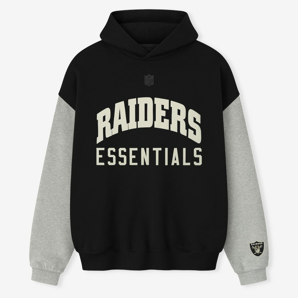 Las Vegas Raiders Fear of God x NFL Unisex Sport Hoodie Black/Heather Gray | NFL