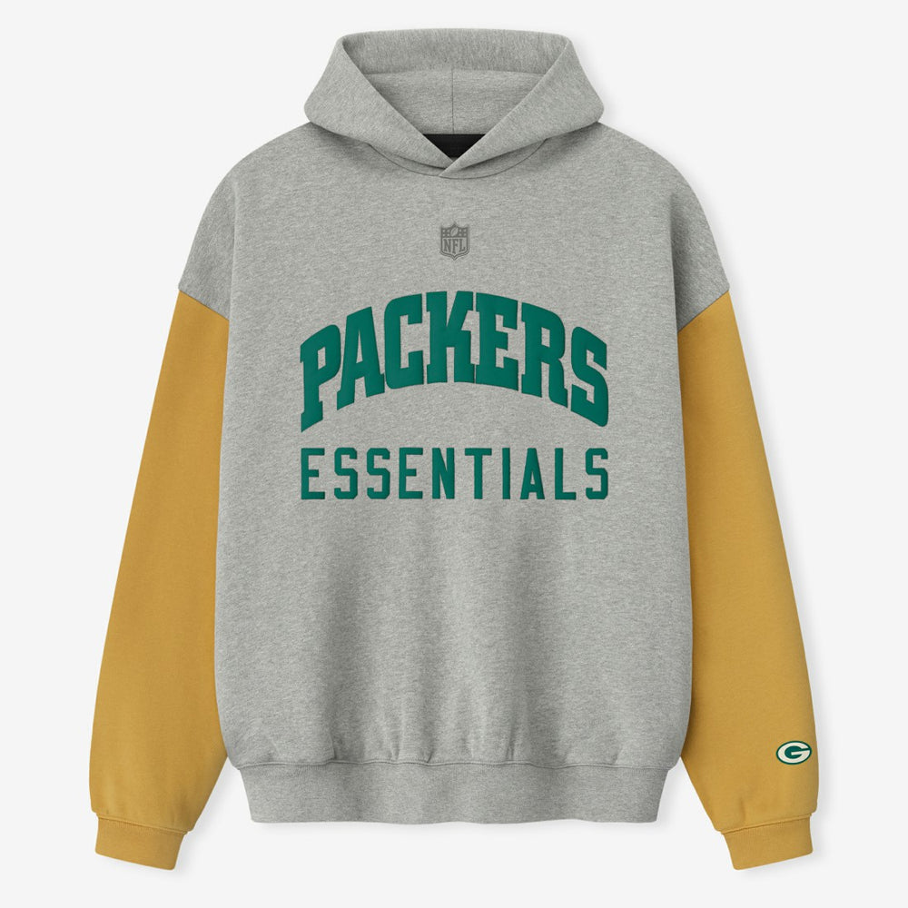 Green Bay Packers Fear of God x NFL Unisex Sport Hoodie Heather Gray/Gold | NFL