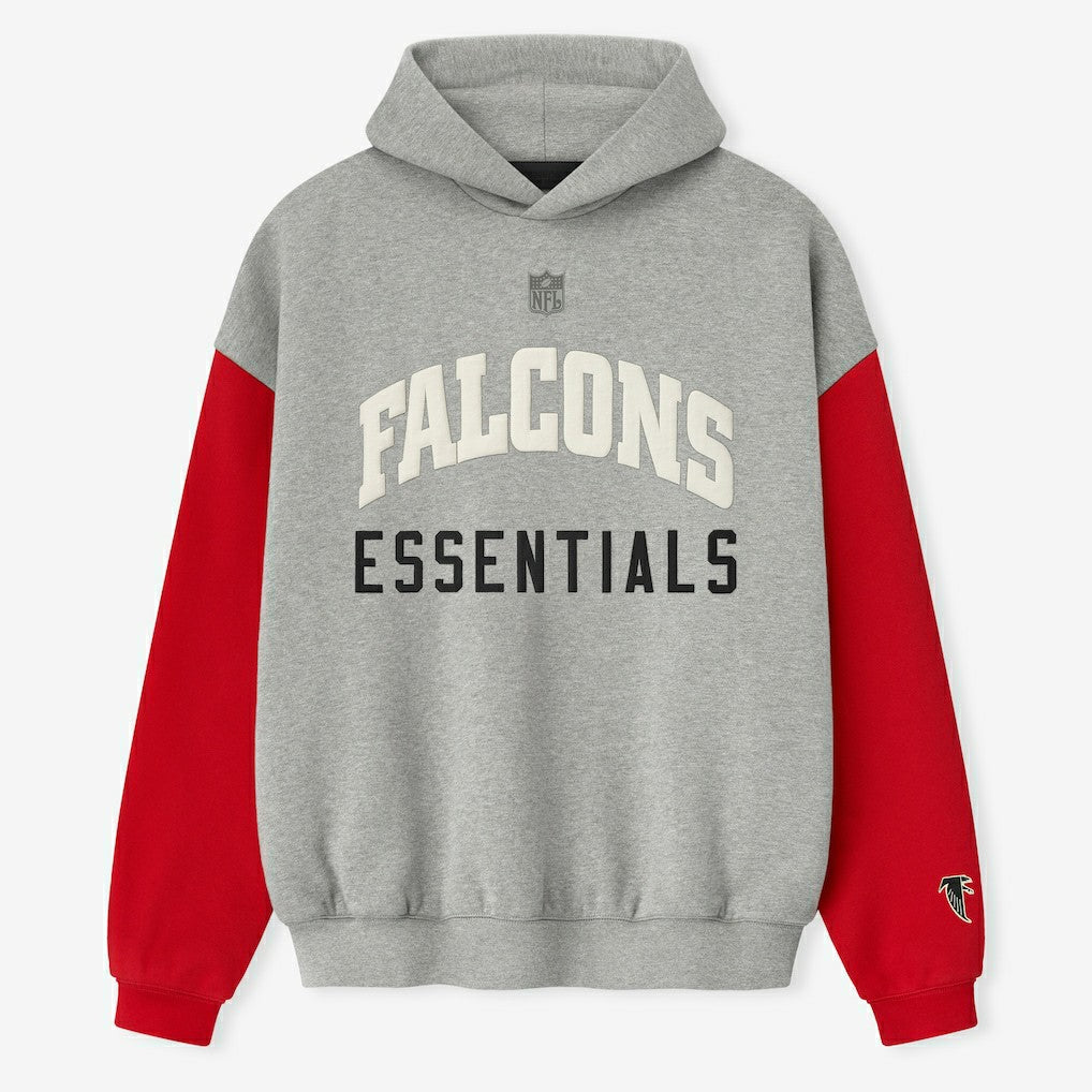 Atlanta Falcons Fear of God x NFL Unisex Sport Hoodie Heather Gray/Red | NFL