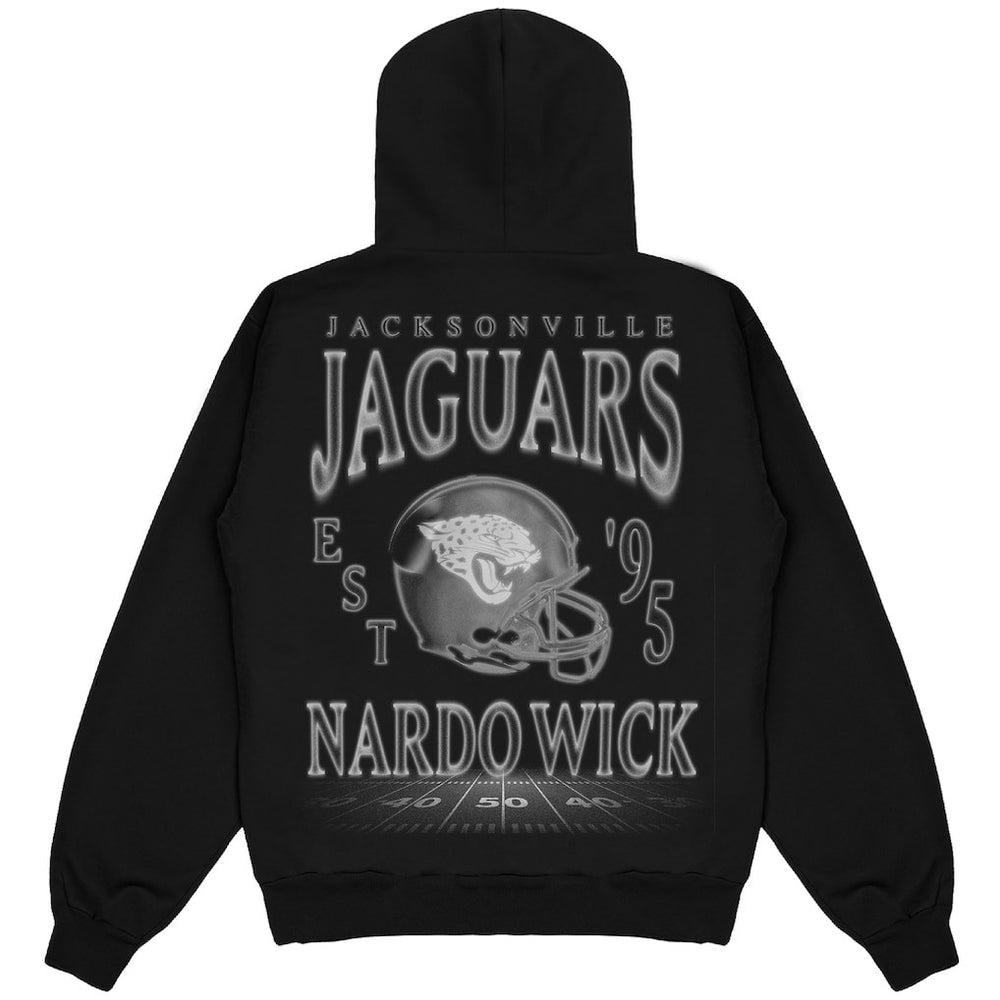Jacksonville Jaguars Nardo Wick Unisex Teal Smoke Hoodie Black | NFL