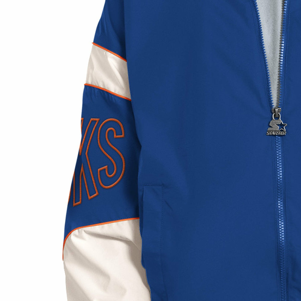 New York Knicks Starter The Gust Full-Zip Hooded Jacket Royal - NBA
