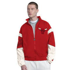 Chicago Bulls Starter The Gust Full-Zip Hooded Jacket Red - NBA