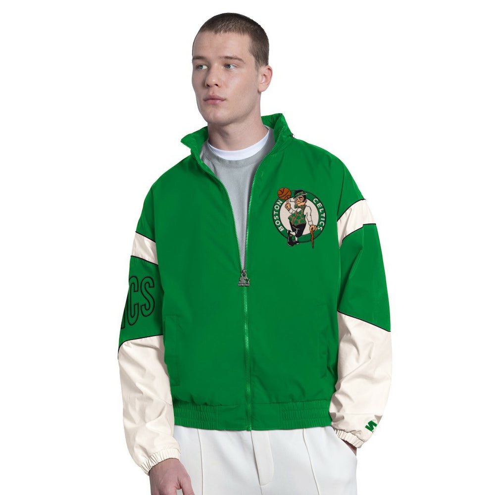 Boston Celtics Starter The Gust Full-Zip Hooded Jacket Green - NBA