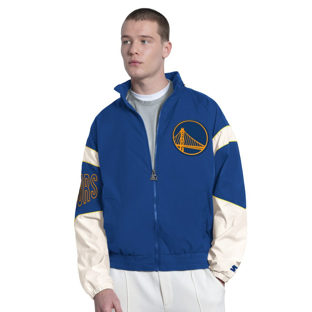 Golden State Warriors Starter The Gust Full-Zip Hooded Jacket Royal - NBA