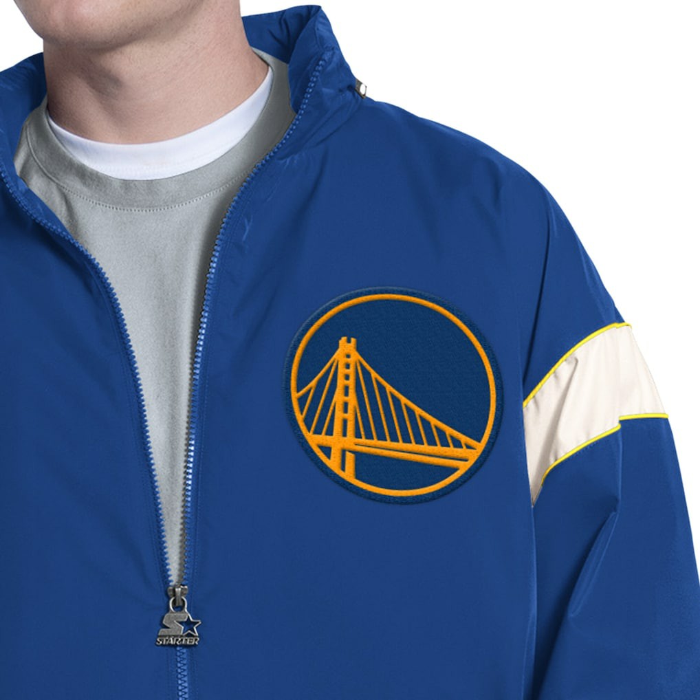Golden State Warriors Starter The Gust Full-Zip Hooded Jacket Royal - NBA