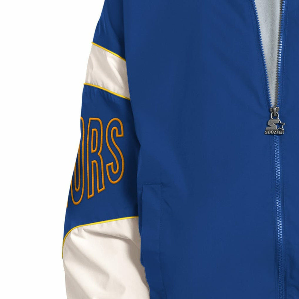 Golden State Warriors Starter The Gust Full-Zip Hooded Jacket Royal - NBA