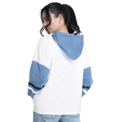 Memphis Grizzlies G-III 4Her by Carl Banks Women's Key Player Oversized Hooded Long Sleeve T-Shirt White/Blue - NBA