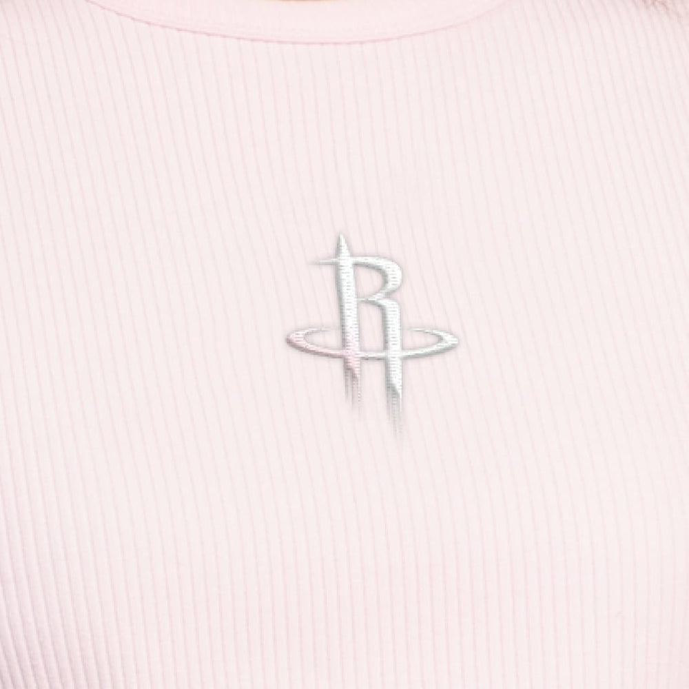 Houston Rockets Starter Women's Pastel Ribbed Tank Top Pink - NBA