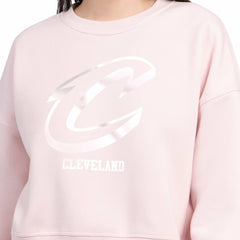 Cleveland Cavaliers Starter Women's Pastel Boxy Sweatshirt Light Pink - NBA