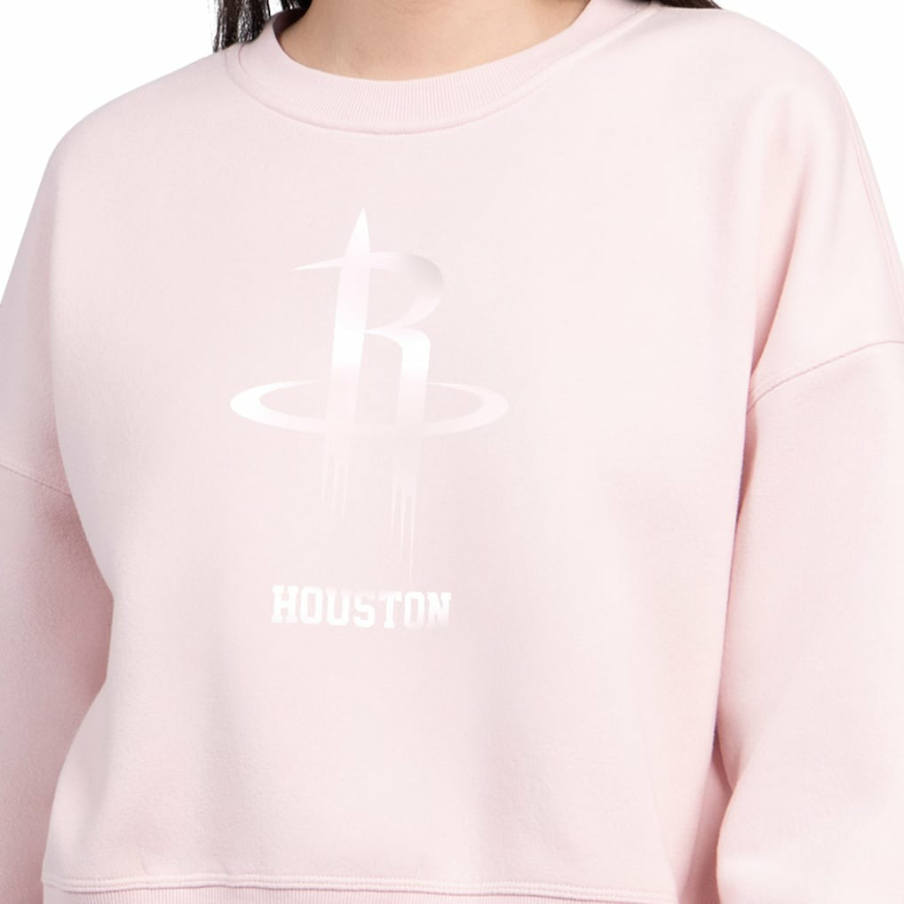 Houston Rockets Starter Women's Pastel Boxy Sweatshirt Light Pink - NBA