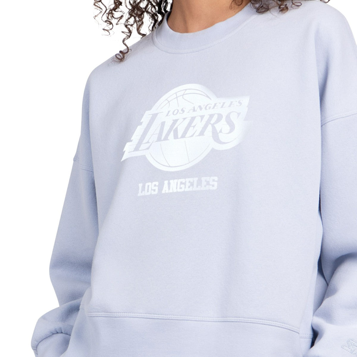 Los Angeles Lakers Starter Women's Pastel Boxy Sweatshirt Light Blue - NBA