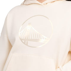 Golden State Warriors Starter Women's Pastel Relaxed Hoodie Cream - NBA