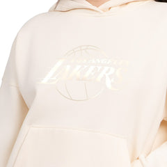 Los Angeles Lakers Starter Women's Pastel Relaxed Hoodie Cream - NBA