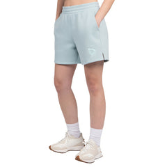 Boston Celtics Starter Women's Pastel High Waisted Shorts Light Blue - NBA