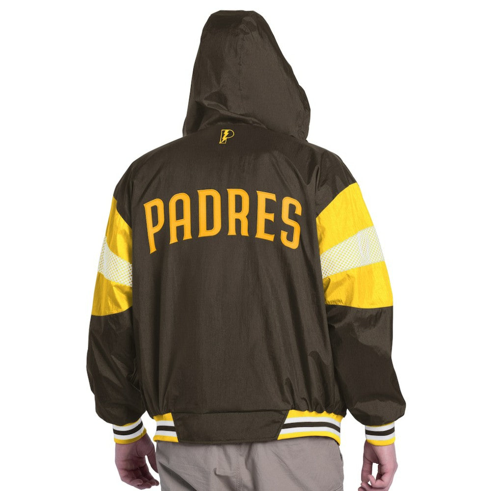 San Diego Padres Pro Player Legacy Lightweight Full-Zip Hooded Jacket - MLB