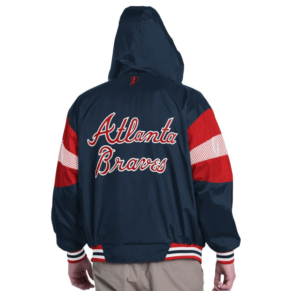Atlanta Braves Pro Player Legacy Lightweight Full-Zip Hooded Jacket - MLB