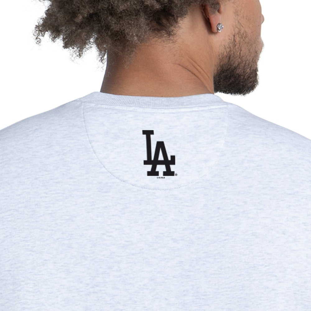 Los Angeles Dodgers Starter Face of Ice Blue French Terry Sweatshirt - MLB
