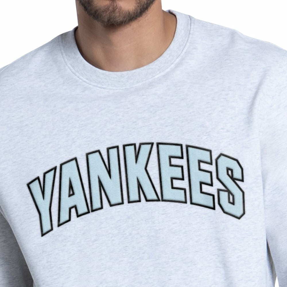New York Yankees Starter Face of Ice Blue French Terry Sweatshirt - MLB