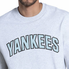 New York Yankees Starter Face of Ice Blue French Terry Sweatshirt - MLB