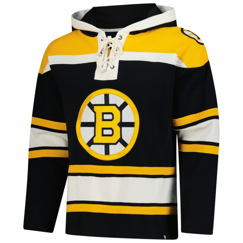 Boston Bruins '47 Superior Lacer Hoodie - Black - NHL