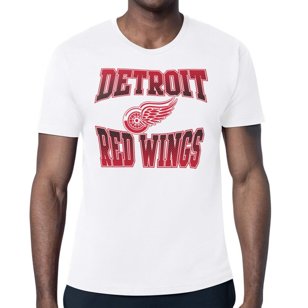 Detroit Red Wings Starter Comic Style Team Graphic T-Shirt - White - NHL