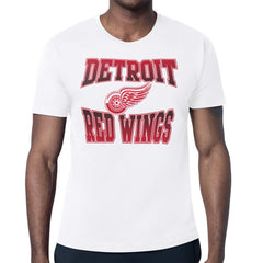 Detroit Red Wings Starter Comic Style Team Graphic T-Shirt - White - NHL
