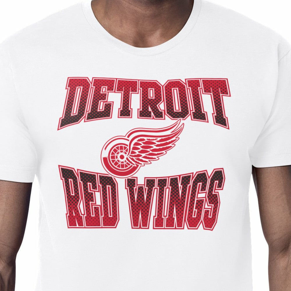 Detroit Red Wings Starter Comic Style Team Graphic T-Shirt - White - NHL