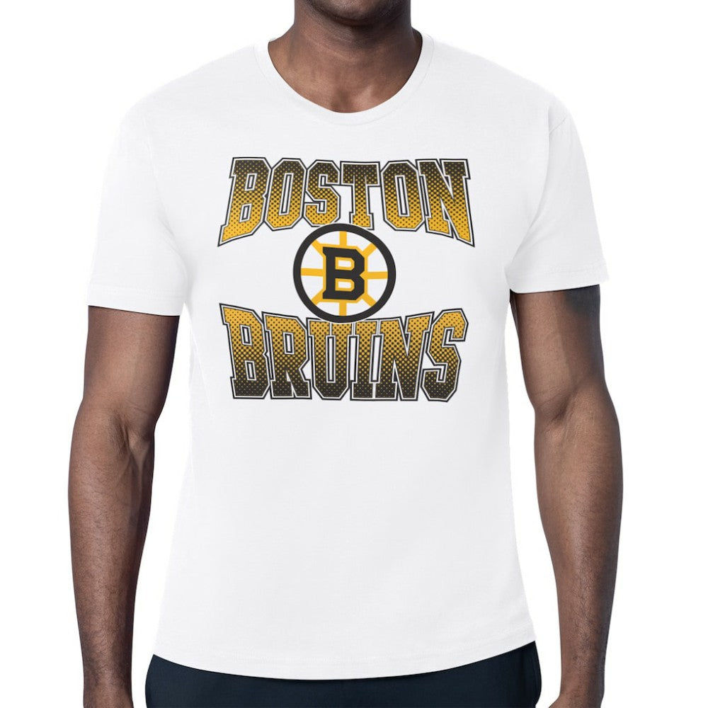 Boston Bruins Starter Comic Style Team Graphic T-Shirt - White - NHL