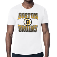 Boston Bruins Starter Comic Style Team Graphic T-Shirt - White - NHL