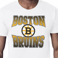 Boston Bruins Starter Comic Style Team Graphic T-Shirt - White - NHL