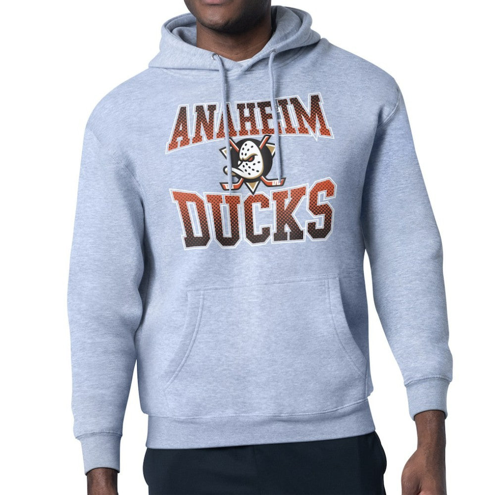 Anaheim Ducks Starter Comic Style Team Graphic Hoodie - Gray - NHL