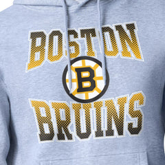 Boston Bruins Starter Comic Style Team Graphic Hoodie - Gray - NHL