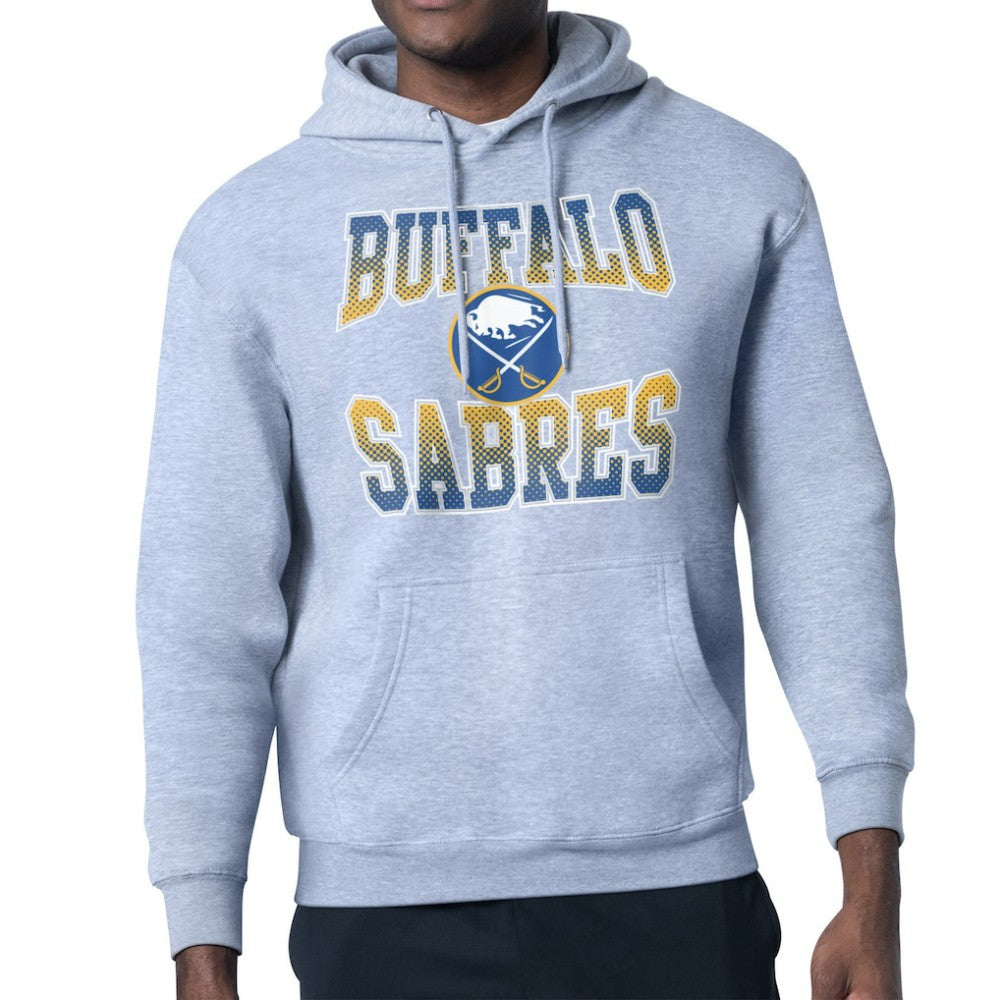 Buffalo Sabres Starter Comic Style Team Graphic Hoodie - Gray - NHL
