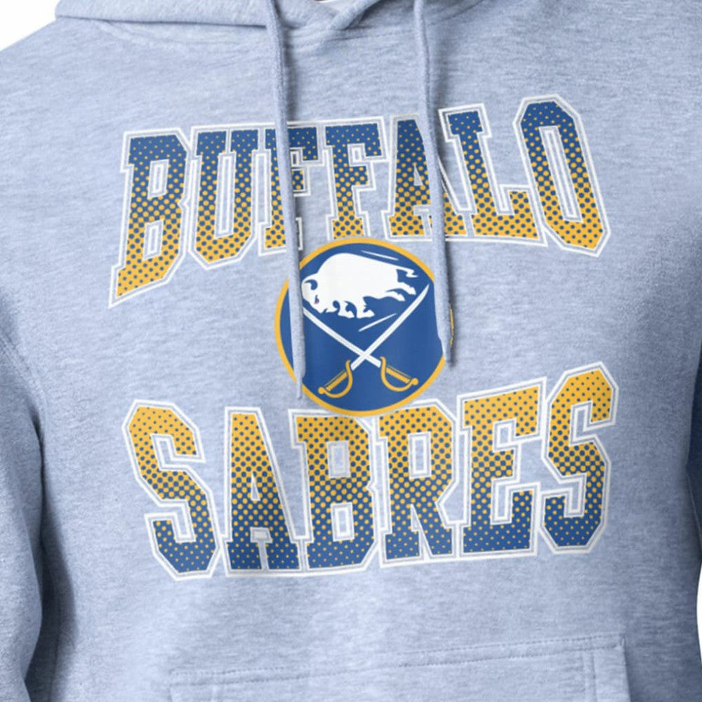Buffalo Sabres Starter Comic Style Team Graphic Hoodie - Gray - NHL