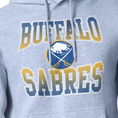 Buffalo Sabres Starter Comic Style Team Graphic Hoodie - Gray - NHL