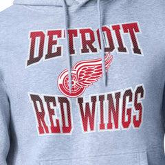 Detroit Red Wings Starter Comic Style Team Graphic Hoodie - Gray - NHL