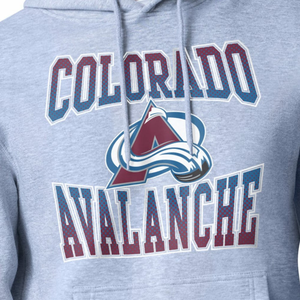 Colorado Avalanche Starter Comic Style Team Graphic Hoodie - Gray - NHL