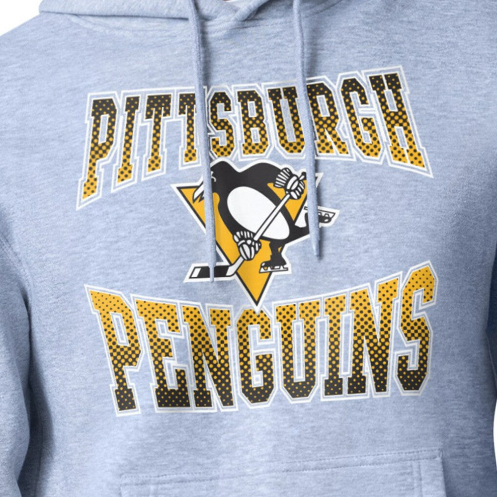 Pittsburgh Penguins Starter Comic Style Team Graphic Hoodie - Gray - NHL