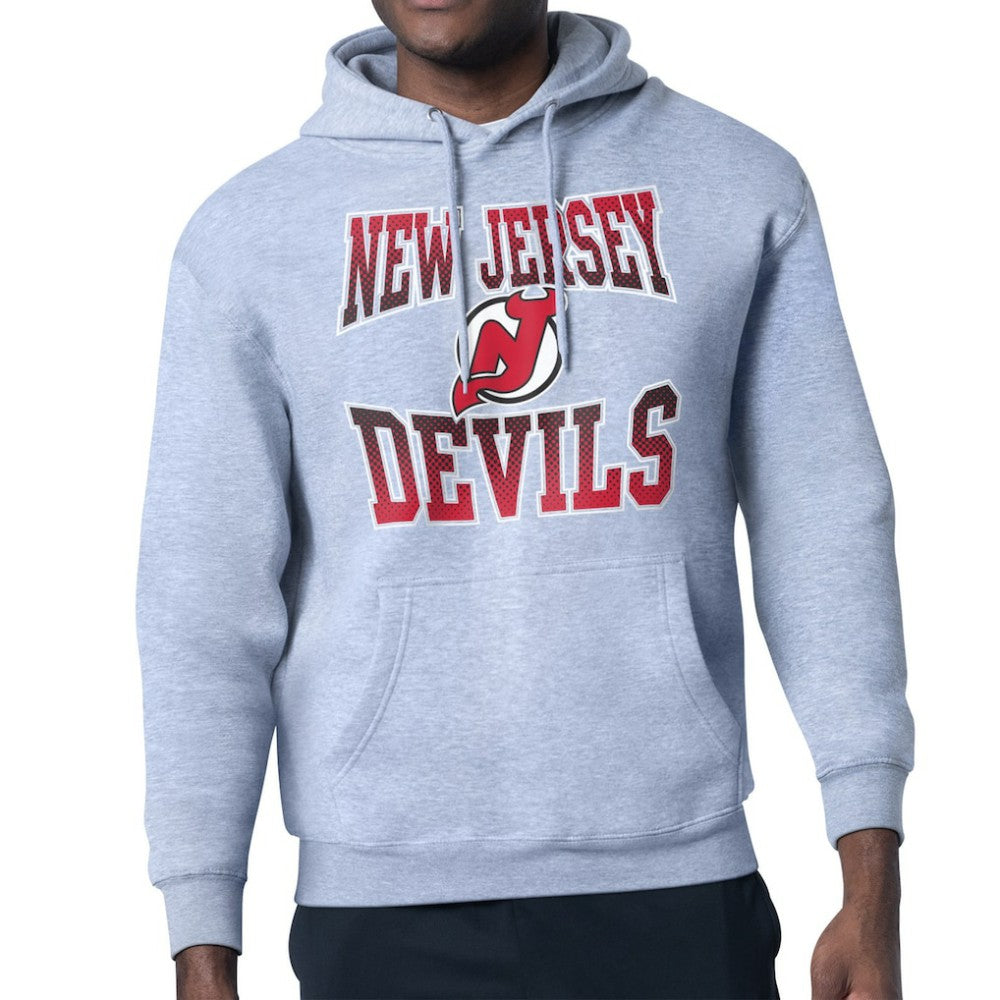 New Jersey Devils Starter Comic Style Team Graphic Hoodie - Gray - NHL