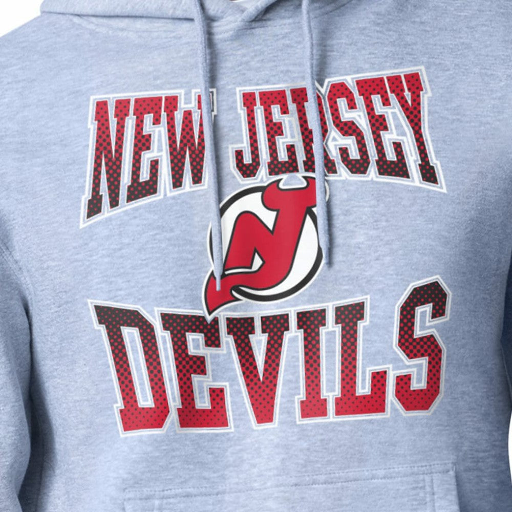 New Jersey Devils Starter Comic Style Team Graphic Hoodie - Gray - NHL